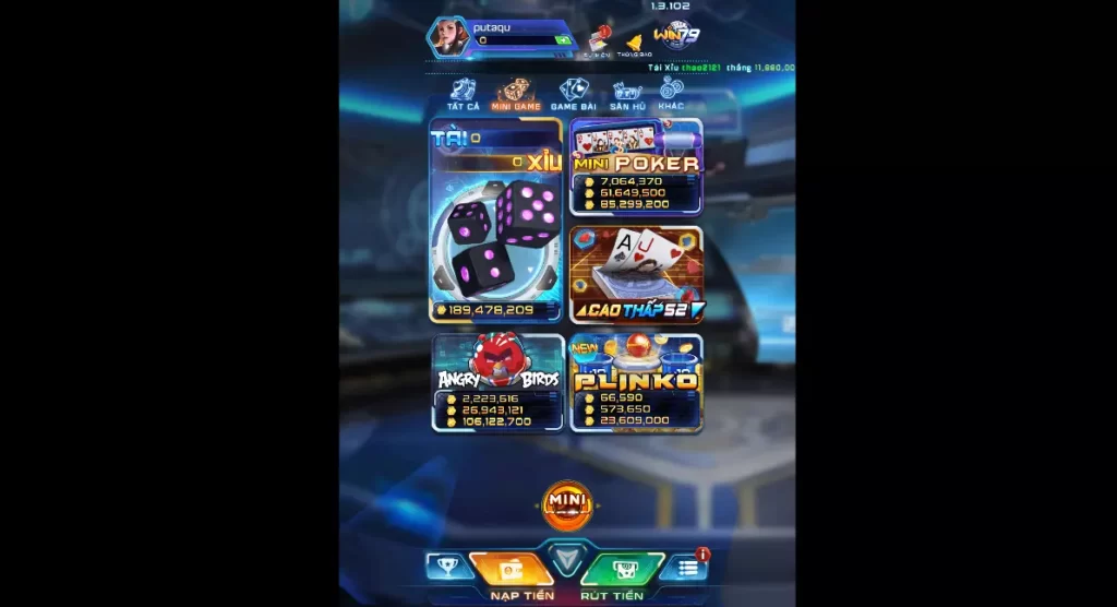 Game mini vui nhộn tại Link tải Win79 Vip